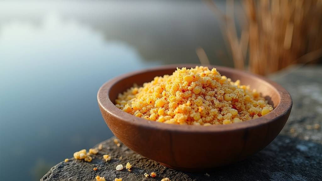 Chapelures de différentes couleurs pour amorce de gardon