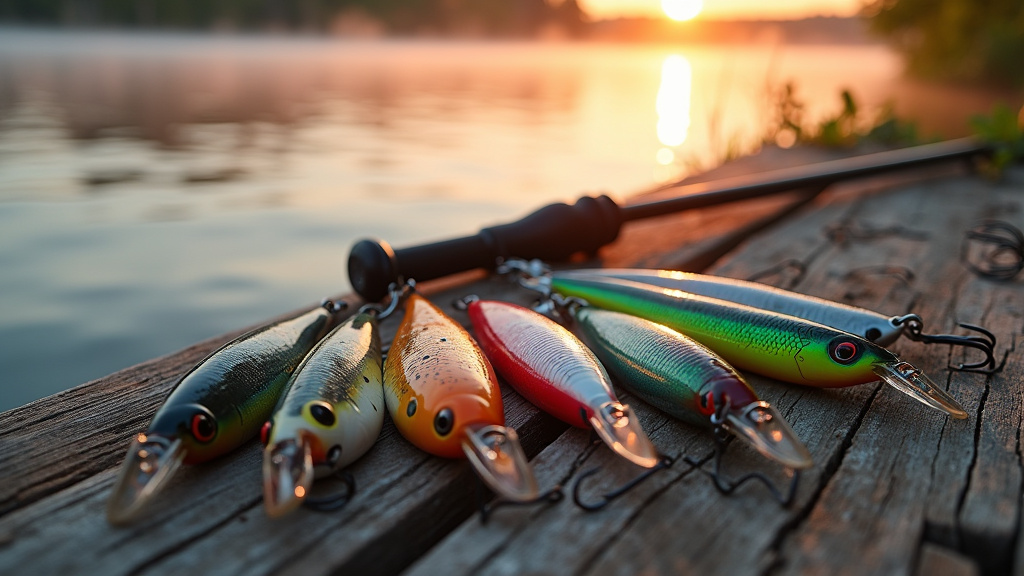 Collection de leurres souples de différentes formes et tailles