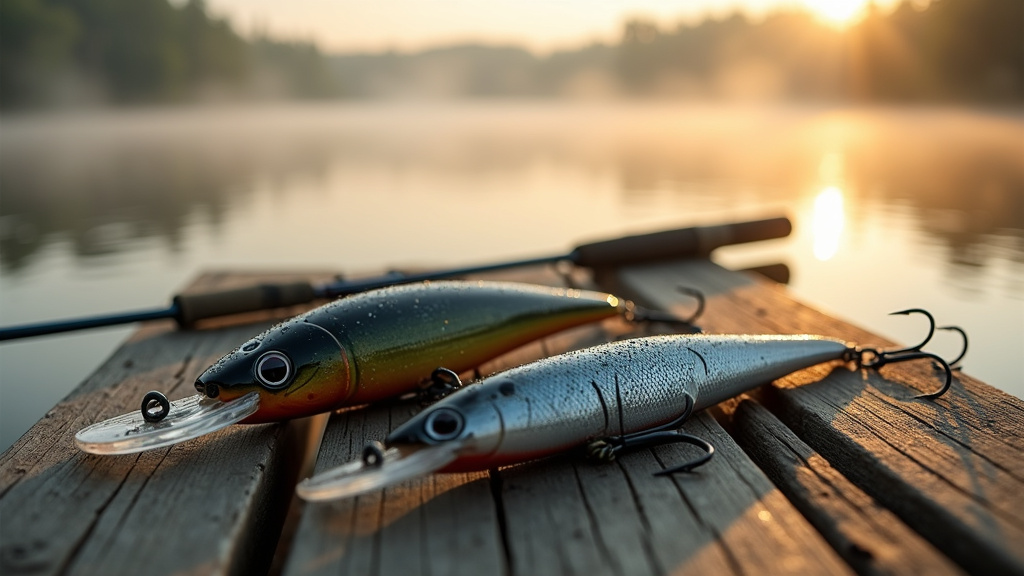 Sandre capturé dans une zone d'eau peu profonde avec végétation