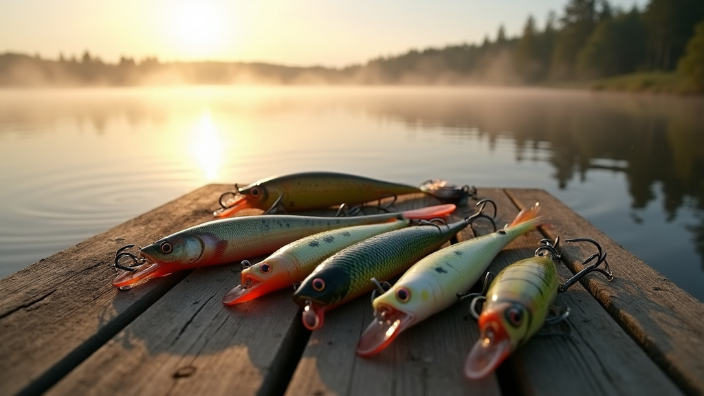 Collection de leurres durs pour la pêche au sandre