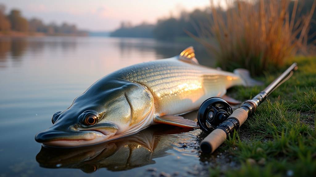 Belle perche saisie au leurre souple sur un canal breton