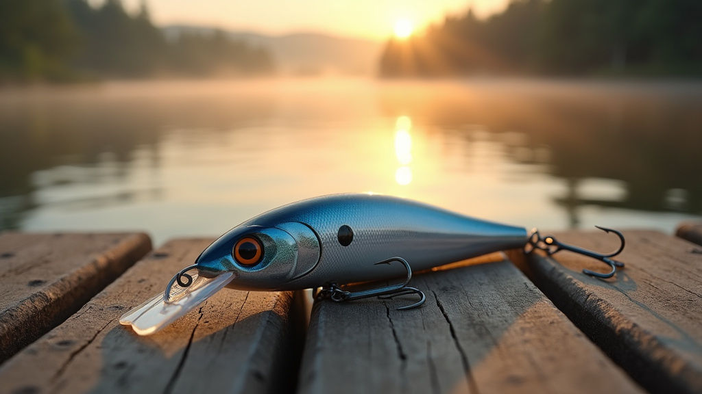 Pêcheur expérimenté manipulant un leurre Asturie sur une berge rocheuse au lever du soleil