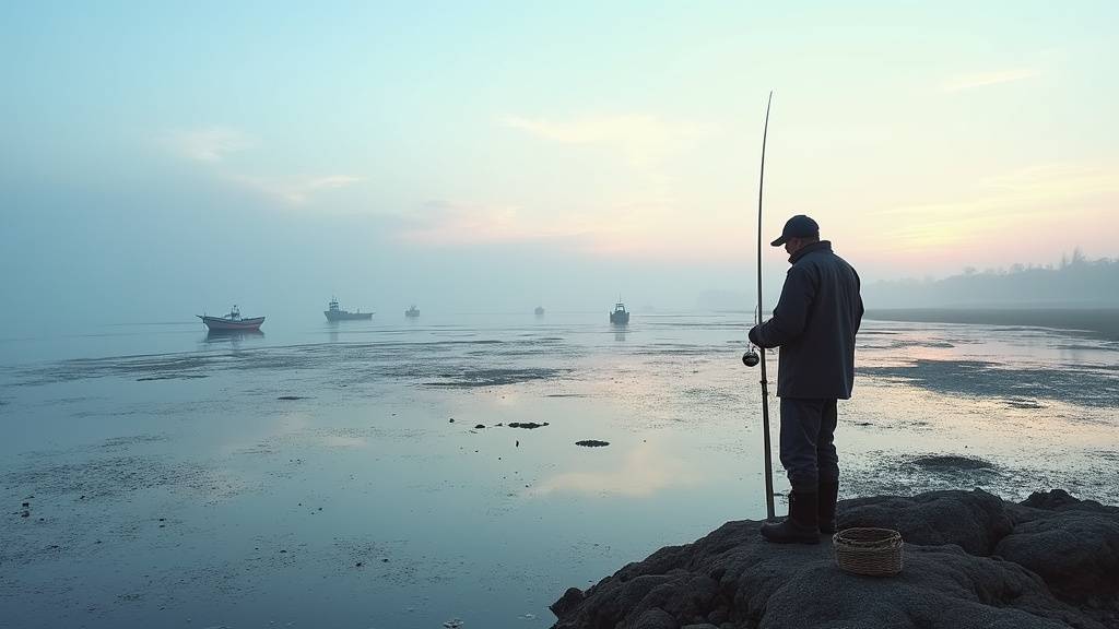Carte du Golfe du Morbihan avec zones de pêche interdites en rouge et zones surveillées en orange