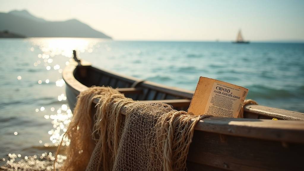 Berge de l'étang à Roquebrune-sur-Argens au lever du soleil, avec cannes à pêche posées
