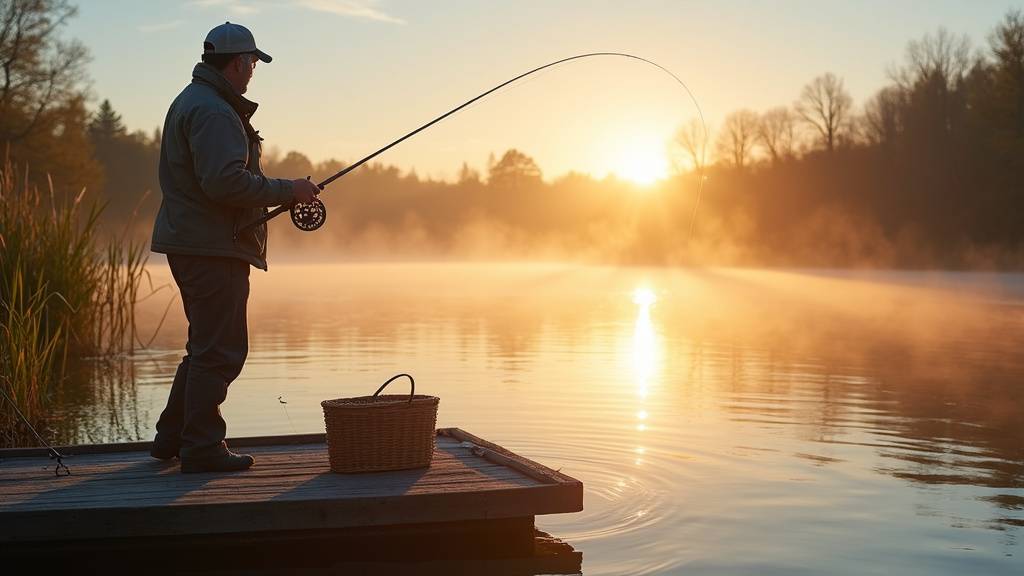 Pêcheur sportif tenant une belle prise avant remise à l'eau, au bord d'une rivière