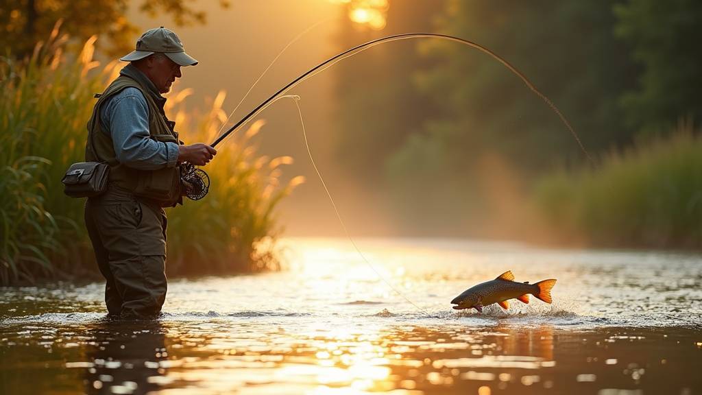Petite rivière de montagne à courant rapide, idéale pour la truite